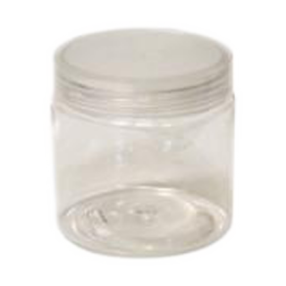 Cre8tion Clear Plastic Jar, 4oz, 26058 